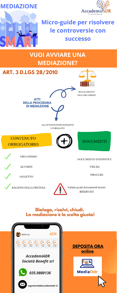 Vuoi Avviare una Mediazione?